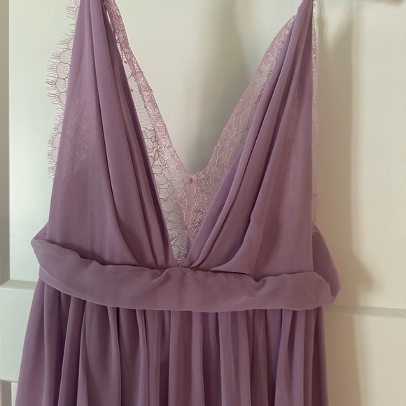 NWOT Michael Costello Purple Plunge Sundress Resort Wear - Picture 5 of 6